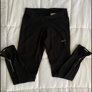 Nike Running leggings with zipper. Size S.